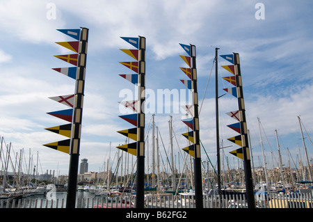 Port Vell, Barceloneta, Barcelona, Spanien Stockfoto