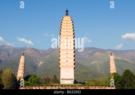 China Yunnan Provinz Dali Stadt drei-Pagoden-Tempel Stockfoto