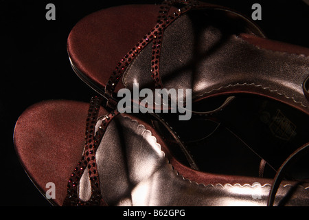 "High Heel" Damenschuhe, hautnah. Stockfoto