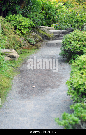 Zu Fuß in den japanischen Garten, Seattle Stockfoto