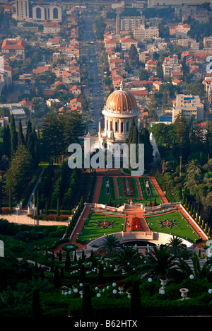 Israel Haifa Bahai-Gärten der Schrein des Bab Stockfoto