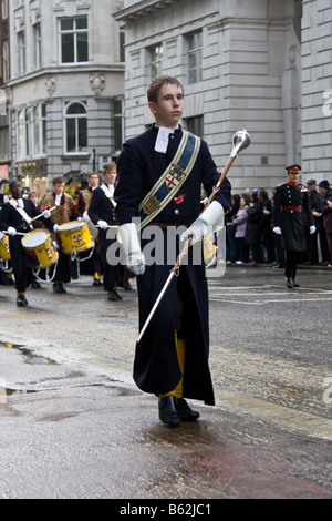 Christi Krankenhaus Schulband Samstag, 8. November 2008 Fleet Street 124. 151 Teilnehmer Stockfoto