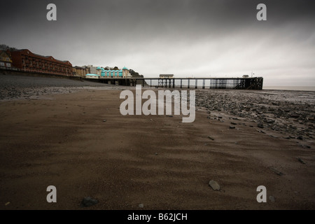 Ansicht von Penarth Bay Pier in Cardiff, Wales, Vereinigtes Königreich Stockfoto