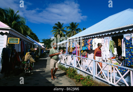 Geschäft in Roadtown auf Tortola Island British Virgin Islands-Karibik Stockfoto