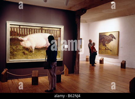 Ausstellenden amerikanische Kunst in einer Mühle aus dem 19. Jahrhundert Schrot, Brandywine River Museum, Chadds Ford, Pennsylvania, USA Stockfoto