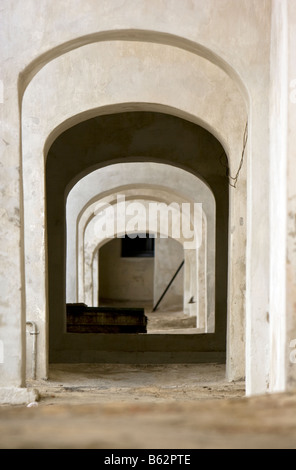 Innenraum Detail des St George's Castle (Elmina Fort) in Ghana. Stockfoto