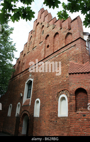 Fassade der St.-Nikolaus-Kirche, Vilnius, Litauen Stockfoto