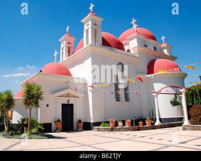 Israel Galiläa Capernaum der griechisch-orthodoxen Kirche Stockfoto