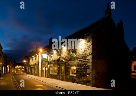 Mittlere Straße in Corbridge, einer Marktgemeinde in Northumberland, England Stockfoto