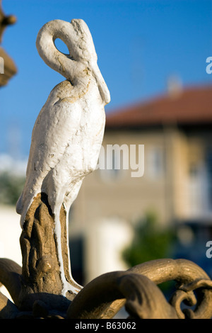 Denkmal für Storch in Larnaca Stockfoto