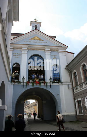 Die Kapelle von Dawn Gate, Vilnius, Litauen Stockfoto