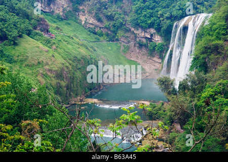 China Guizhou Provinz Huangguoshu Wasserfall größte in China 81m Breite und 74m hohen Stockfoto