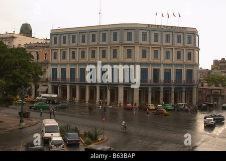 Hotel Telegrafo, Parque Central, Havanna, Kuba Stockfoto