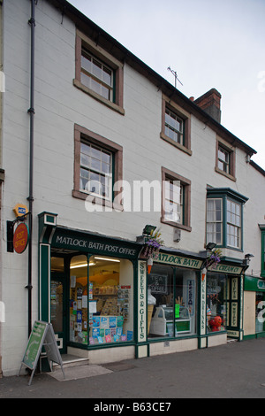 Matlock Bath Stadtzentrum typischen Häusern viktorianischen Stil Derbyshire die Midlands UK Vereinigtes Königreich Großbritannien Stockfoto