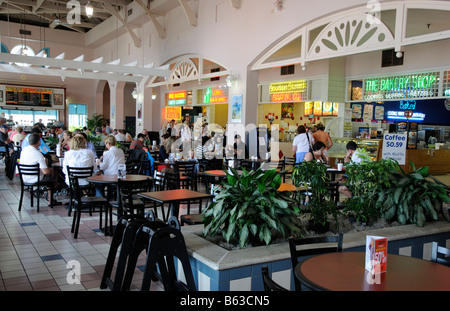 Food-Court catering Business-Shopper Essen USA Stockfoto