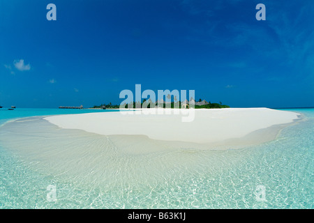 Coco Palm Resort auf den Malediven - Insel Dunikolu- Stockfoto