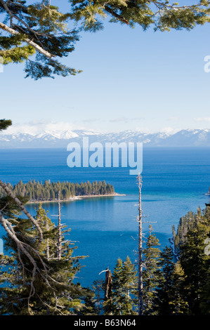 Lake Tahoe im winter Stockfoto