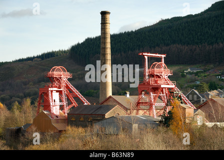 Die alte Kohle-Bergbau-Werke von Rhondda Heritage Park Stockfoto