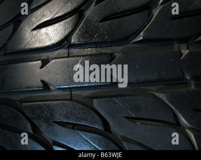eine Makroaufnahme einige benutzerdefinierte Tire tread Stockfoto