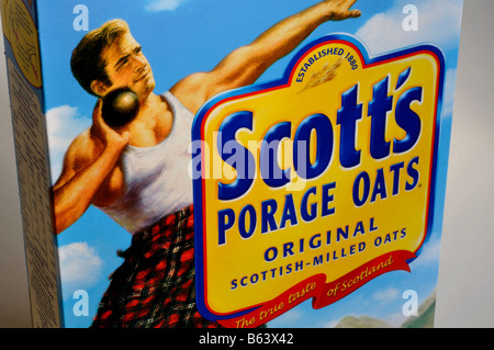 Scott s Porage Hafer Paket UK Stockfoto