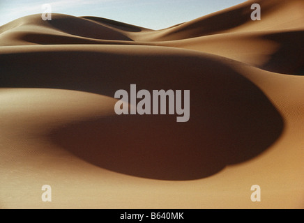 Algerien, Tamanrasset. Sanddünen in der Nähe von Amguid. Wüste Sahara. Stockfoto