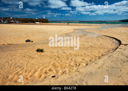 Hafen von St. Ives in Cornwall traditionelle Fischerei Dorf und touristische destination Stockfoto