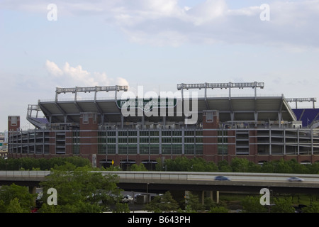 M & T Bank Stadium befindet sich in der Innenstadt von Baltimore, Maryland ist Heimat für die Baltimore Ravens National Football League-Franchise. Stockfoto