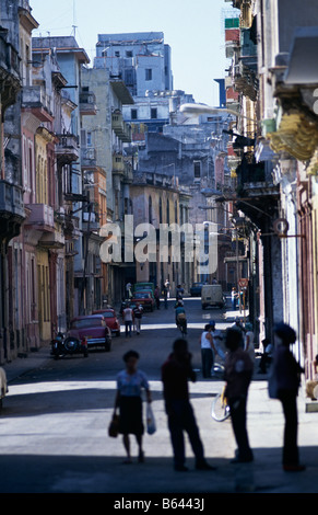 Straßenszene in Havanna, Kuba 1993 Stockfoto