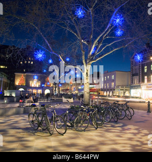 Weihnachtsbeleuchtung In der Kings Road Chelsea London UK Stockfoto