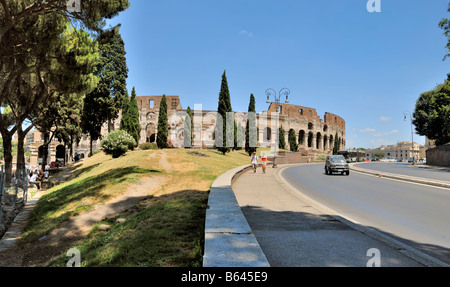 Ein Blick auf Parco del Colosseo, Parco Kolosseum, Rom, Latium, Italien, Europa. Stockfoto