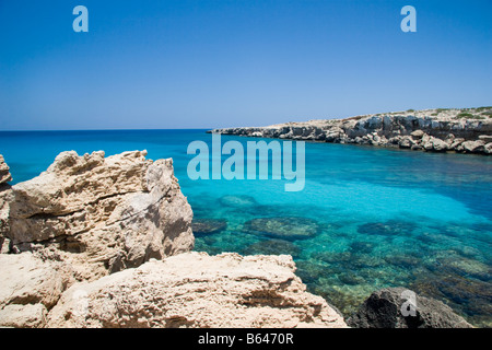 Meeresgrotten, Cape Greko, Ayia Napa, griechischen Zypern Stockfoto