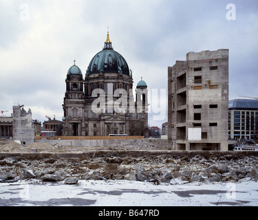 Berlin Deutschland Palast der Republik November 2008 Dekonstruktion des Palast der Republik-Palast der Republik Berlin Deutschland Stockfoto