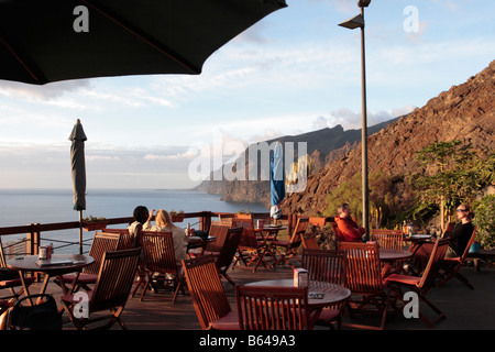 Mirador de Archipenque mit Blick auf die Klippen von Los Gigantes in Teneriffa-Kanarische Inseln-Spanien Stockfoto