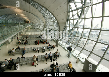 Flughafen Bangkok-Suvarnabhumi Interieur Stockfoto