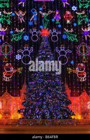 Philadelphia PA Urlaub Lichtershow Wanamakers Macys Kaufhaus Stockfoto
