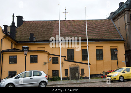 Finnische Kirche in Stockholm. Stockfoto