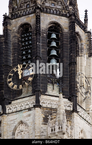 Glockenturm der Nieuwe Kerk neue Chruch Grote Markt Delft Niederlande Stockfoto