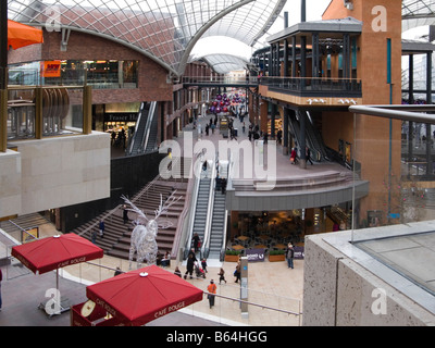 Cabot Circus Einkaufszentrum dekoriert für Weihnachten 2008, Bristol, England Stockfoto