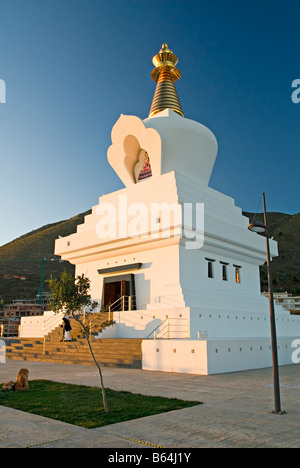 Erleuchtung Stupa, Benalmadena, Spanien Stockfoto