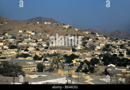 Blick über Keren im Hochland von Eritrea, Eritrea Stockfoto