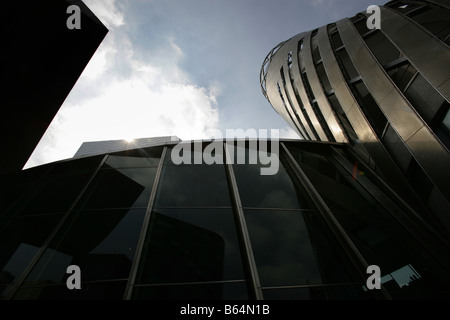 Stadt von Salford, England. Michael Wilford entworfen Lowry Theater- und komplexen Architektur in Salford Quays. Stockfoto