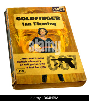 James Bond-Goldfinger Taschenbuch von Ian Fleming Stockfoto