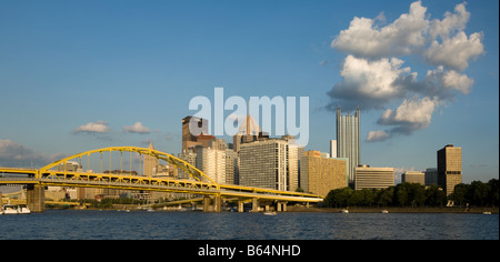 Skyline von Pittsburgh Pennsylvania Stockfoto