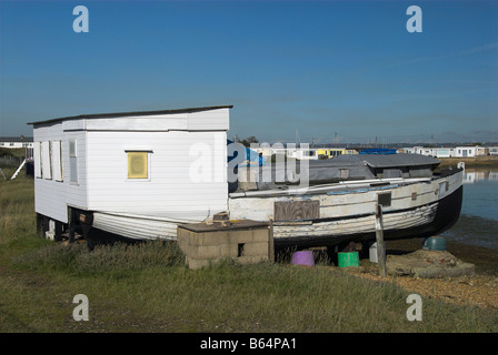 Hausboot auf Hayling Island Stockfoto