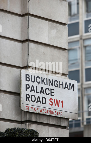 Buckingham Palace Road in London SW1 Westminster Stockfoto