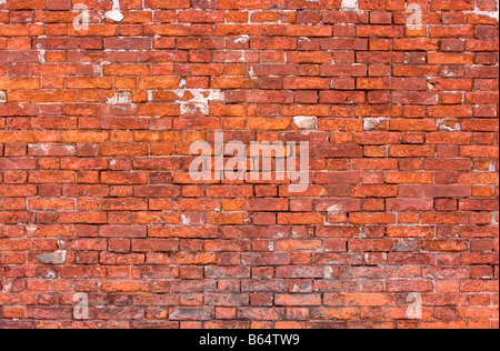 alten verwitterten Ziegel Wand Hintergrund (texturiert) Stockfoto