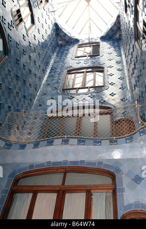 Casa Batllo von Antoni Gaudi Teil der Illa De La Discòrdia [43 Passeig de Gràcia, Eixample, Barcelona, Katalonien, Spanien, Europa]... Stockfoto