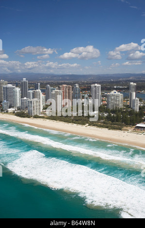Main Beach Gold Coast Queensland Australien Antenne Stockfoto