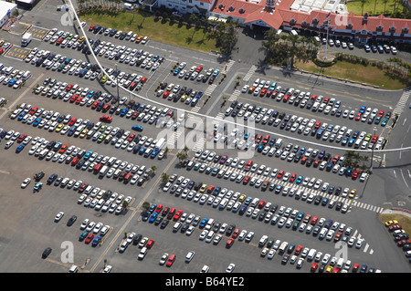 Sea World Car Park Gold Coast Queensland Australien Antenne Stockfoto