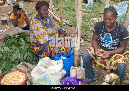 Ländlichen Markt Douala Kamerun Afrika Stockfoto